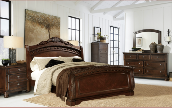 Traditional 6PC King Bed Bedroom Set